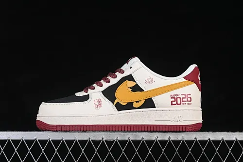 All Categories Nk Air Force 1 Air Force Series Nk Air Force 1 Low Air Force Low Nike Air Force 1'07 Low Burgundy Contrast Air Force One Low Casual Sneakers JP2026-152